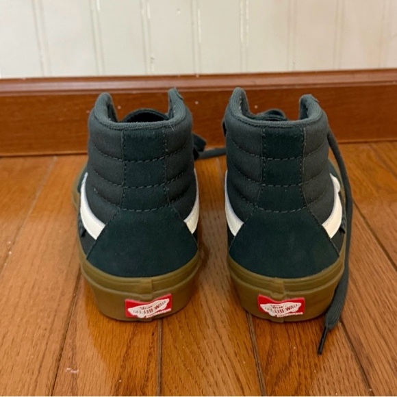 Vans Skate Sk8 Hi Top Sneakers Men’s 6.5 Dark Green - Picture 2 of 3
